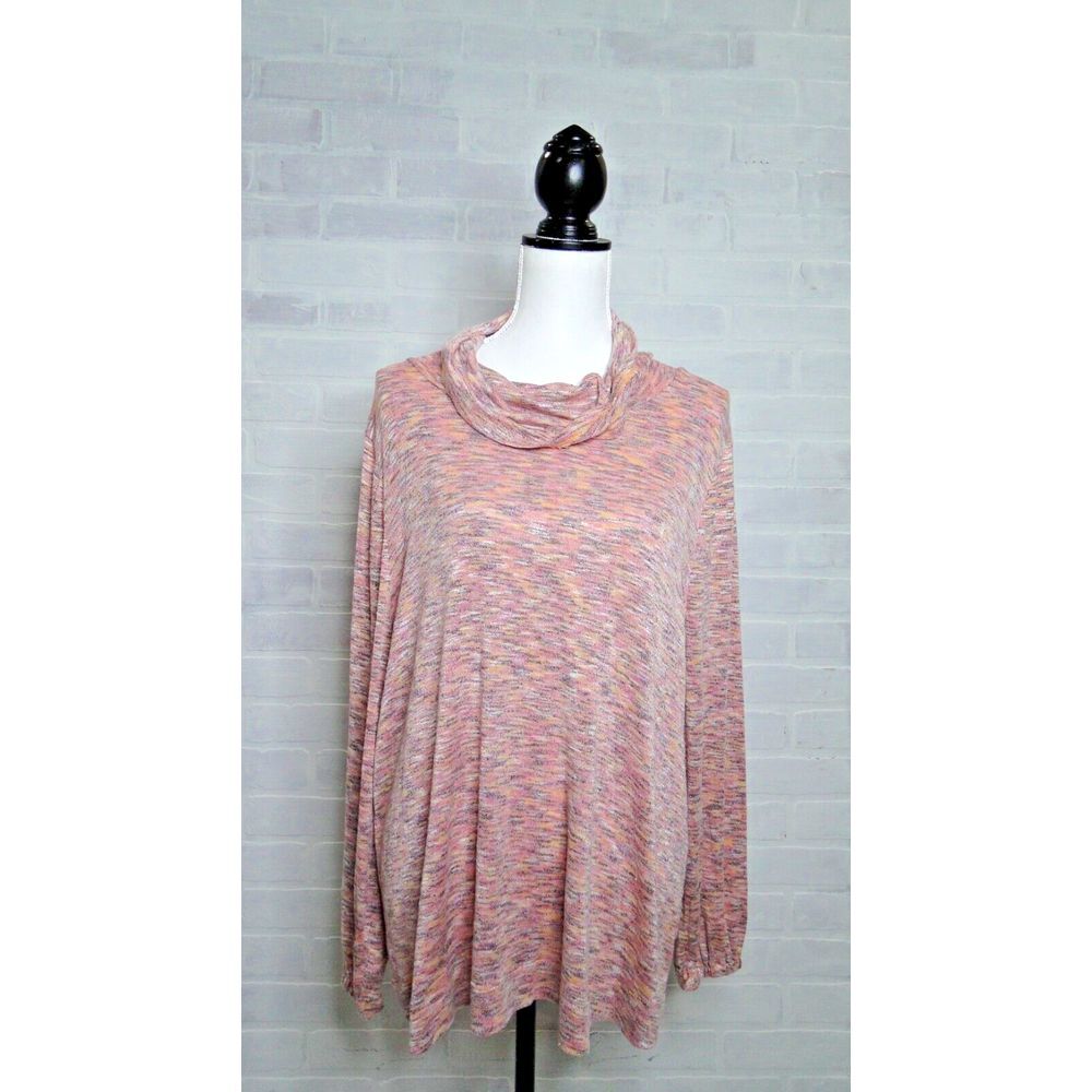 Size 18/20 Lane‎ Bryant Pink turtleneck long sleeve top